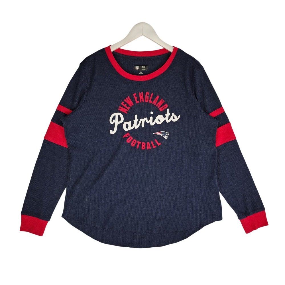 New England Patriots Long Sleeve Waffle Knit T-Shirt